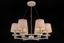 Фото Подвесная люстра Natali Kovaltseva LISBON 81055-6C SATIN WHITE