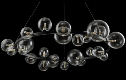 Купить Подвесной светильник Crystal Lux AGATA SP24 BLACK/TRANSPARENTE