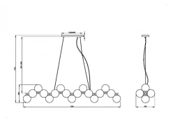 Купить Подвесная люстра Maytoni MOD547PL-25B