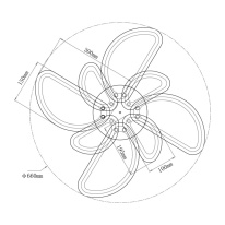 Купить с доставкой по Москве и России Накладная люстра Escada 10270/8LED