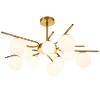 Люстра на штанге Escada 642/10P Brass Фото Люстра на штанге Escada 642/10P Brass