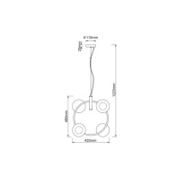 Подвесная люстра Vele Luce VL5002P42 Подвесная люстра Vele Luce VL5002P42 в интернет магазине Гет Лайт