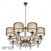 Подвесная люстра iLamp P2335-8 nic в интернет магазине Гет Лайт