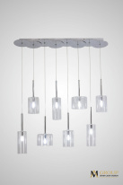 Каскадная люстра AM Group AM355-8CLEAR Фото Каскадная люстра AM Group AM355-8CLEAR