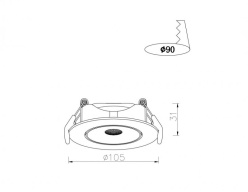 Встраиваемый светильник ARTE Lamp A4762PL-1WH Встраиваемый светильник ARTE Lamp A4762PL-1WH в интернет магазине Гет Лайт