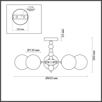 Купить Люстра на штанге LUMION 6526/5C