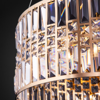 Цена на Подвесная люстра Eurosvet 10125/5 золото/прозрачный хрусталь Strotskis Smart (10116/5)