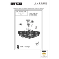 Купить Подвесная люстра iLamp 7004-D600 GD