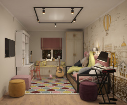 Купить с доставкой по Москве и России Торшер ARTE Lamp A5700PN-1BK