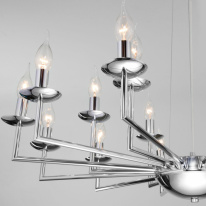 Подвесная люстра Eurosvet 60150/18 хром в интернет магазине Гет Лайт