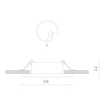 Купить Встраиваемый светильник Divinare 1855/03 PL-1