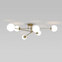 Фото Люстра на штанге Eurosvet 30181/6 латунь