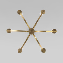 Люстра на штанге Eurosvet 60141/6 латунь в интернет магазине Гет Лайт