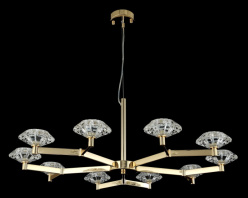 Купить Подвесная люстра Crystal Lux REBECA SP10 GOLD