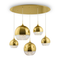 Каскадная люстра Maytoni P140-PL-170-5-G Фото Каскадная люстра Maytoni P140-PL-170-5-G