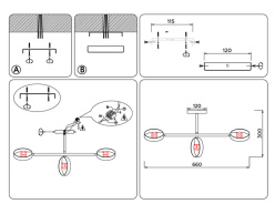 Купить с доставкой по Москве и России Люстра на штанге Ambrella Light TR8228