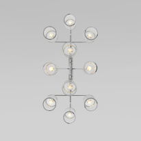 Люстра на штанге Eurosvet 60144/10 хром в интернет магазине Гет Лайт