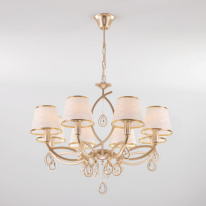 Фото Подвесная люстра Eurosvet 60091/8 перламутровое золото