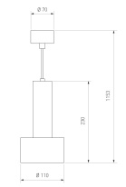 Цена на Подвесной светильник Elektrostandard DLR033 9W 4200K 3300 белый/хром