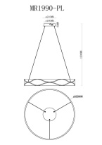 Подвесная люстра MyFar MR1990-PL в интернет магазине Гет Лайт