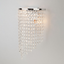 Фото Бра Eurosvet 3102/2 хром/прозрачный хрусталь Strotskis