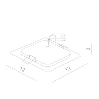 Купить Встраиваемый светильник ARTE Lamp A2406PL-1WH
