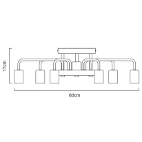 Цена на Накладная люстра ARTE Lamp A6001PL-7WH