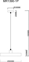 Подвесной светильник MyFar MR1390-1P в интернет магазине Гет Лайт