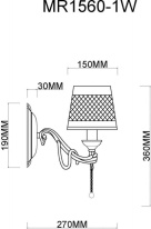 Купить Бра MyFar MR1560-1W