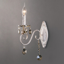 Фото Бра Eurosvet 10104/1 белый с золотом/тонированный хрусталь Strotskis