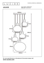 Цена на Каскадная люстра LUCIDE 34438/05/61