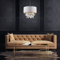 Каскадная люстра Eurosvet 10122/6 хром/прозрачный хрусталь Strotskis Smart (10106/6) в интернет магазине Гет Лайт