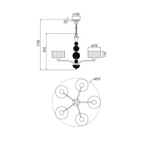Подвесная люстра Vele Luce VL1235L05 в интернет магазине Гет Лайт