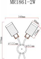 Купить Бра MyFar MR1861-2W