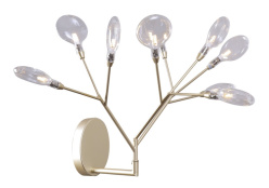 Бра Crystal Lux EVITA AP9 GOLD/TRANSPARENT Фото Бра Crystal Lux EVITA AP9 GOLD/TRANSPARENT