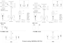 Подвесная люстра Crystal Lux MARSELA SP-PL8 NICKEL в интернет магазине Гет Лайт
