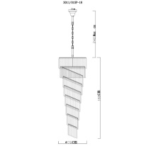 Каскадная люстра Divinare 3011/01 SP-18 Цена на Каскадная люстра Divinare 3011/01 SP-18