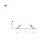 Купить Встраиваемый светильник Arlight 032430