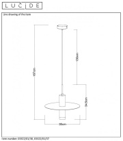 Купить с доставкой по Москве и России Подвесной светильник LUCIDE 03322/01/30