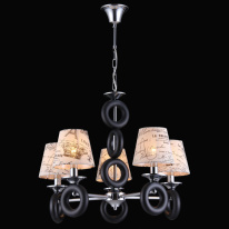 Фото Подвесная люстра Natali Kovaltseva 11442/5C CHROME, WENGE