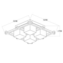 Цена на Накладная люстра ARTE Lamp A8252PL-4BR