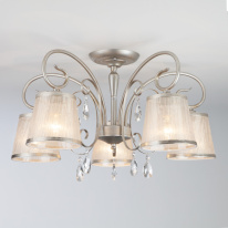 Фото Люстра на штанге Eurosvet 60065/5 серебро