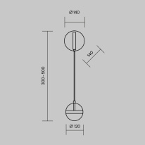 Купить с доставкой по Москве и России Бра Maytoni MOD295WL-L12BBS3K