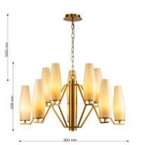 Купить с доставкой по Москве и России Подвесная люстра Favourite 2872-10P