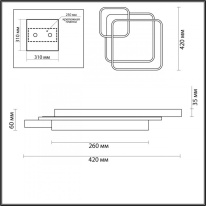 Накладной светильник LUMION 5243/59CL Цена на Накладной светильник LUMION 5243/59CL