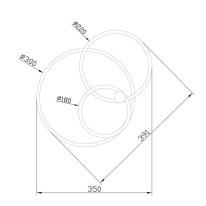 Цена на Накладная люстра Escada 10213/2LED BL Chrome