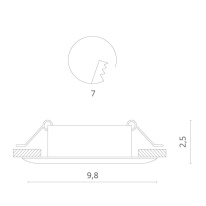 Купить Встраиваемый светильник Divinare 1765/02 PL-1