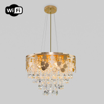 Фото Каскадная люстра Eurosvet 10123/8 золото/прозрачный хрусталь Strotskis Smart (10114/8)