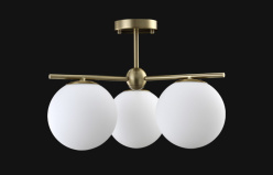 Купить Люстра на штанге Crystal Lux FELIZ SP-PL3 BRONZE/WHITE