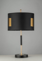 Фото Настольная лампа Arti Lampadari Oggebio E 4.1.T2 BKG